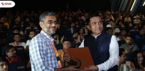 Prof. Mithunchandra Chaudhari Honored by Goa's Chief Minister for His Outstanding Contributions to IFFI